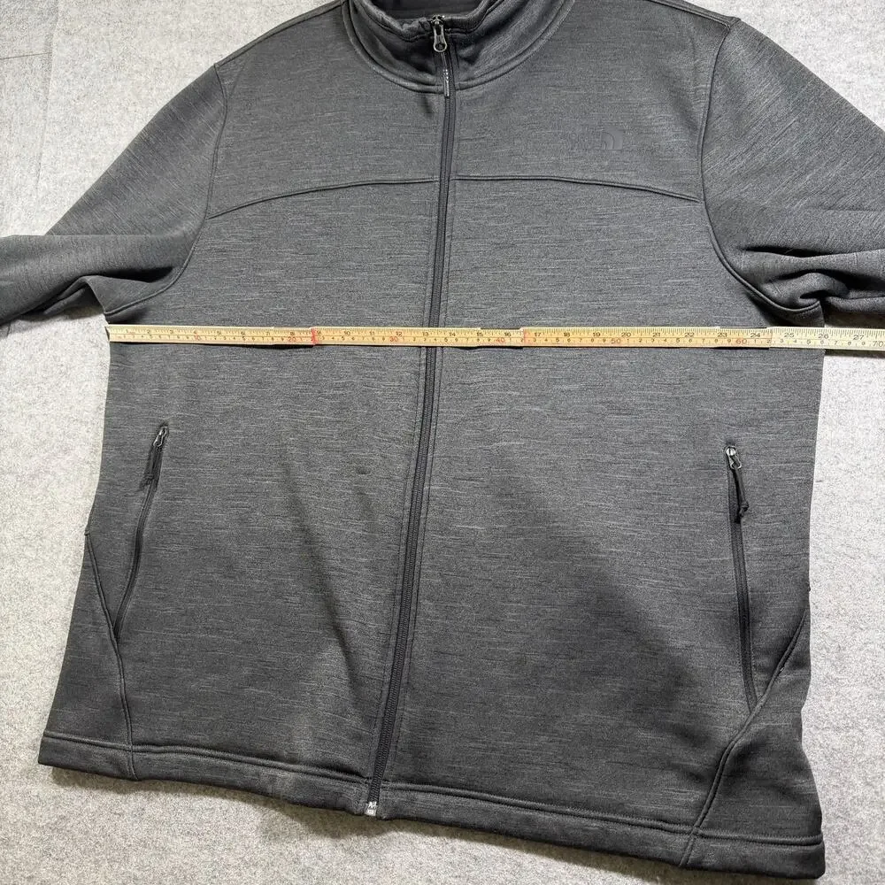 The North Face Canyonlands Full Zip Jacket Mens XXL Gray Fleece Lined Outdoor